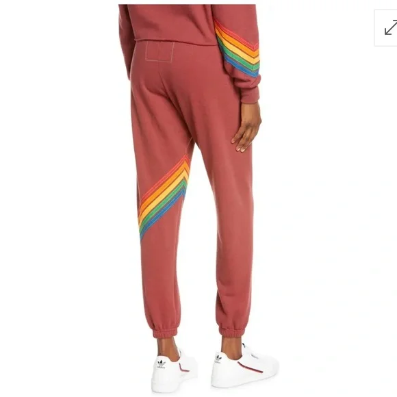 Aviator Nation Chevron Stripe Joggers - Picture 3 of 11